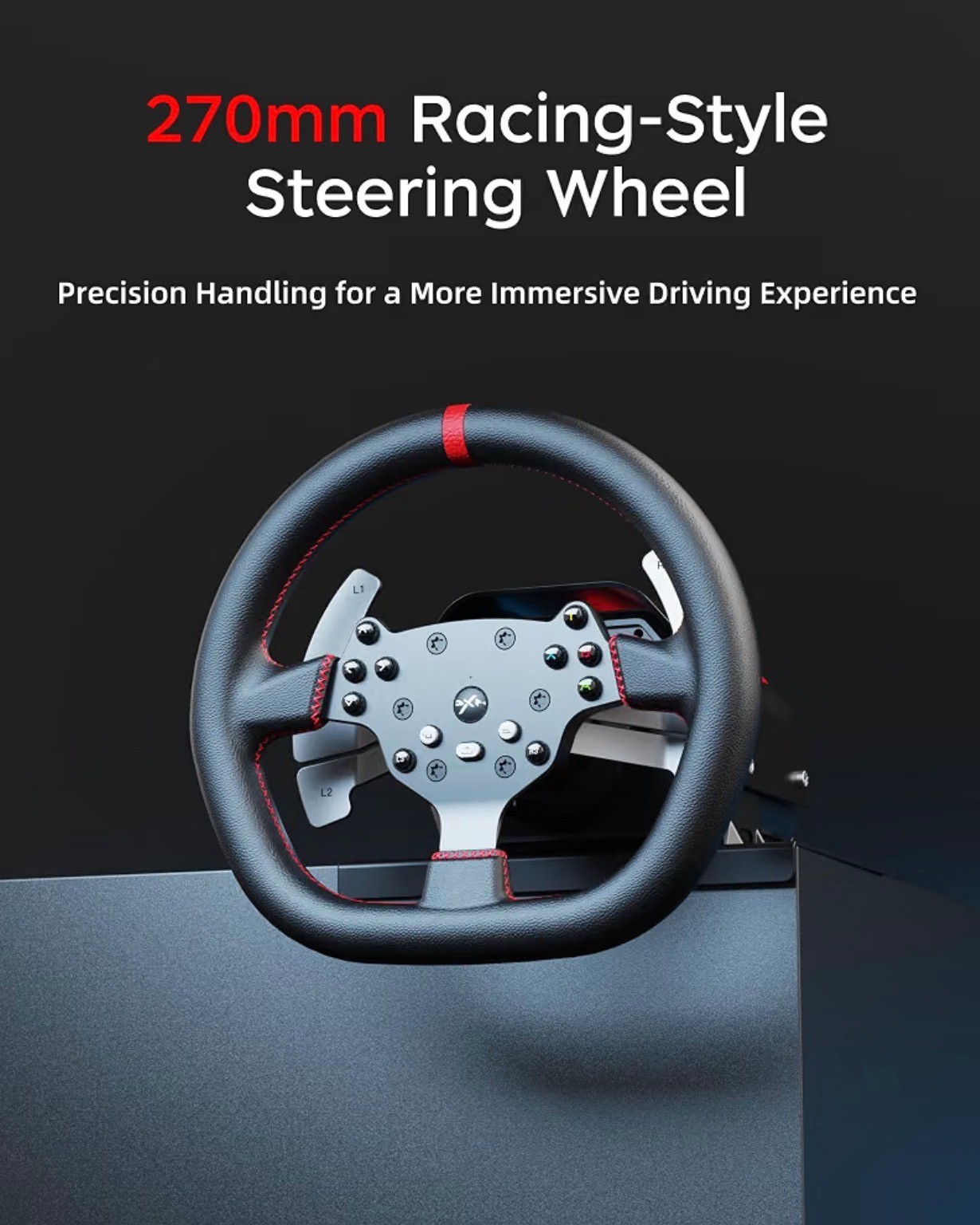 NEW: V10 Ultra Direct Drive Gaming Steering Wheel 4 Paddle Shift - photo 4