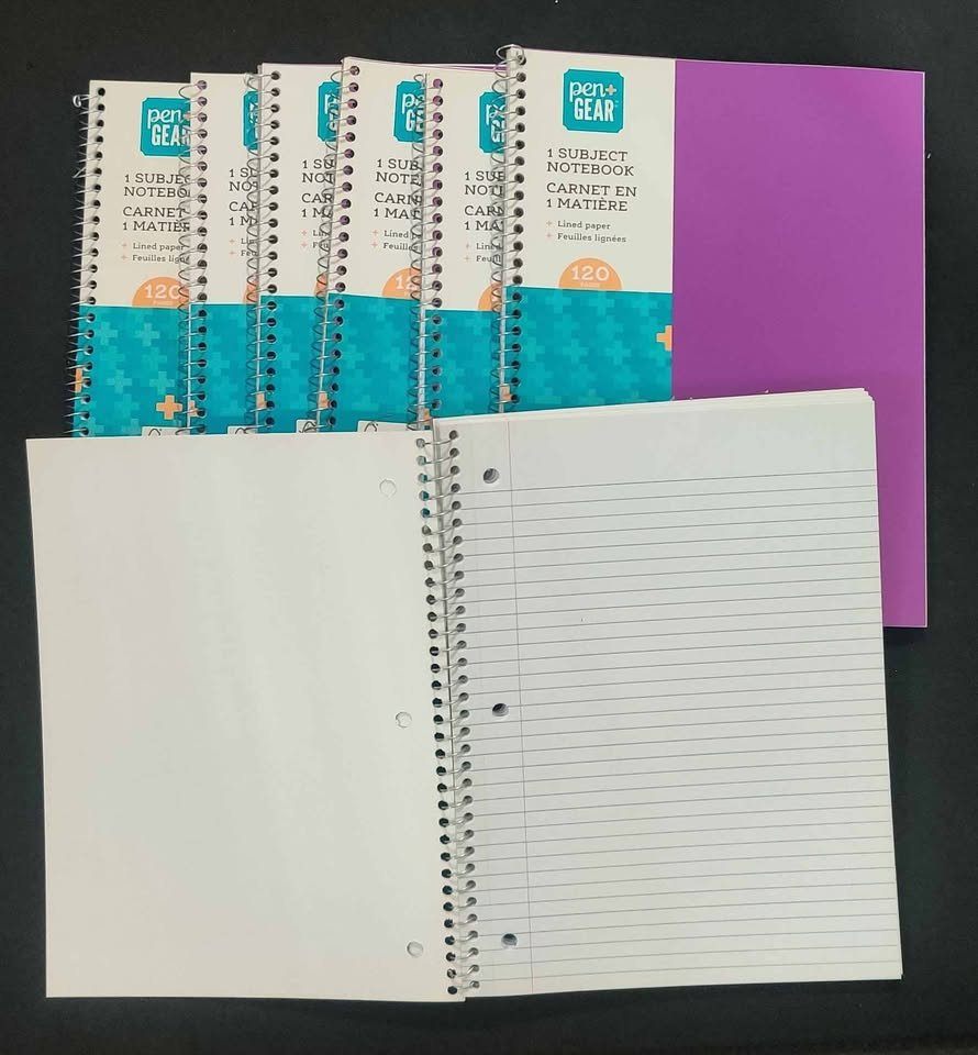 NEW Pen+Gear 120 pages Spiral Lined Notebooks. $2 each - photo 2