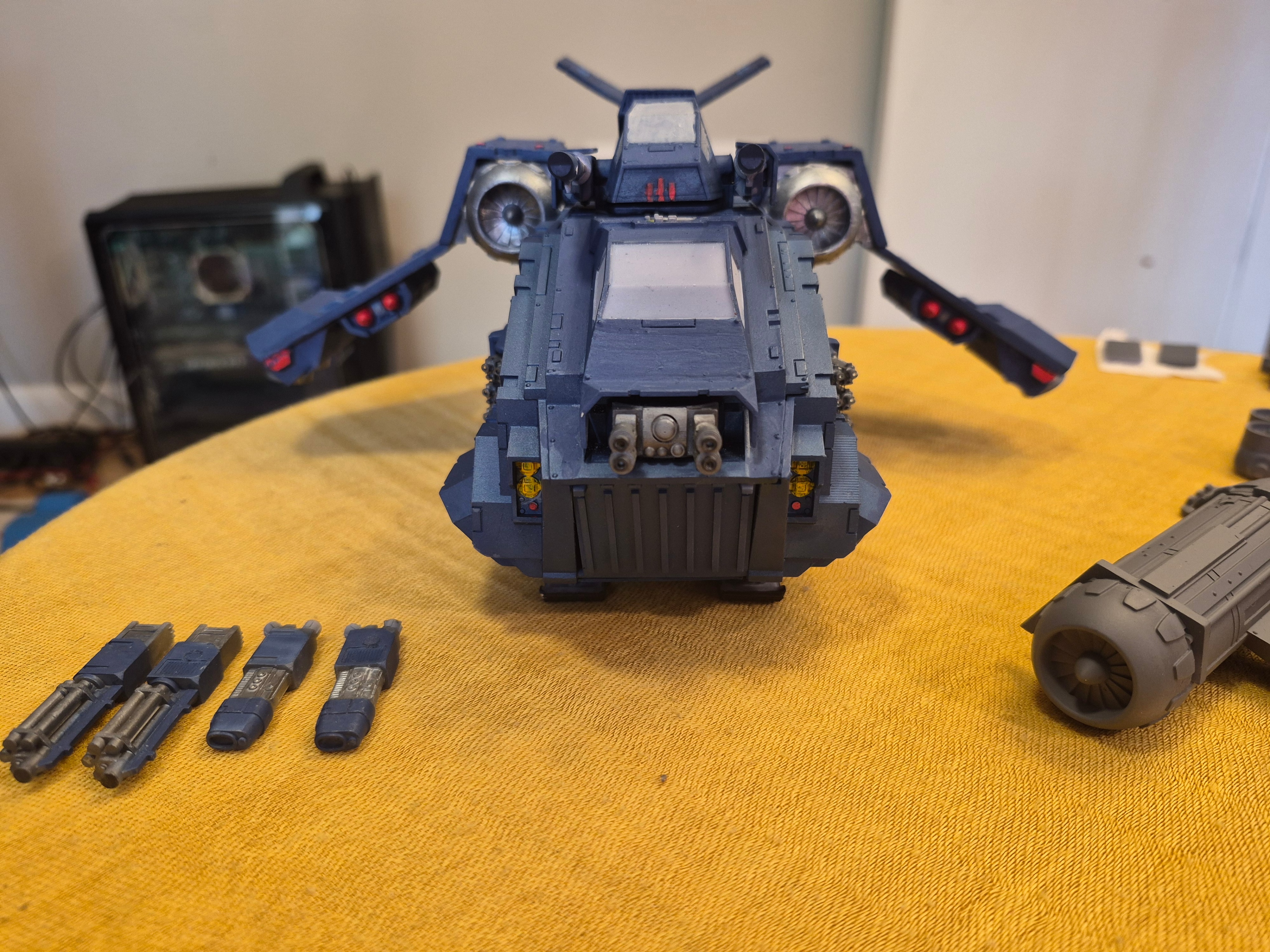 WH 40K compatible Jet. "Storm-x"-style proxy. Primed - photo 2