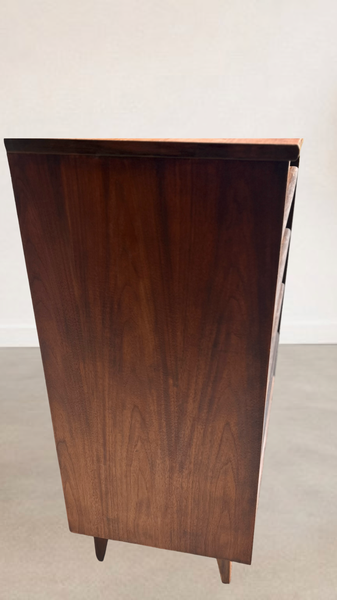Vintage Mid Century Modern Walnut Dresser - photo 3