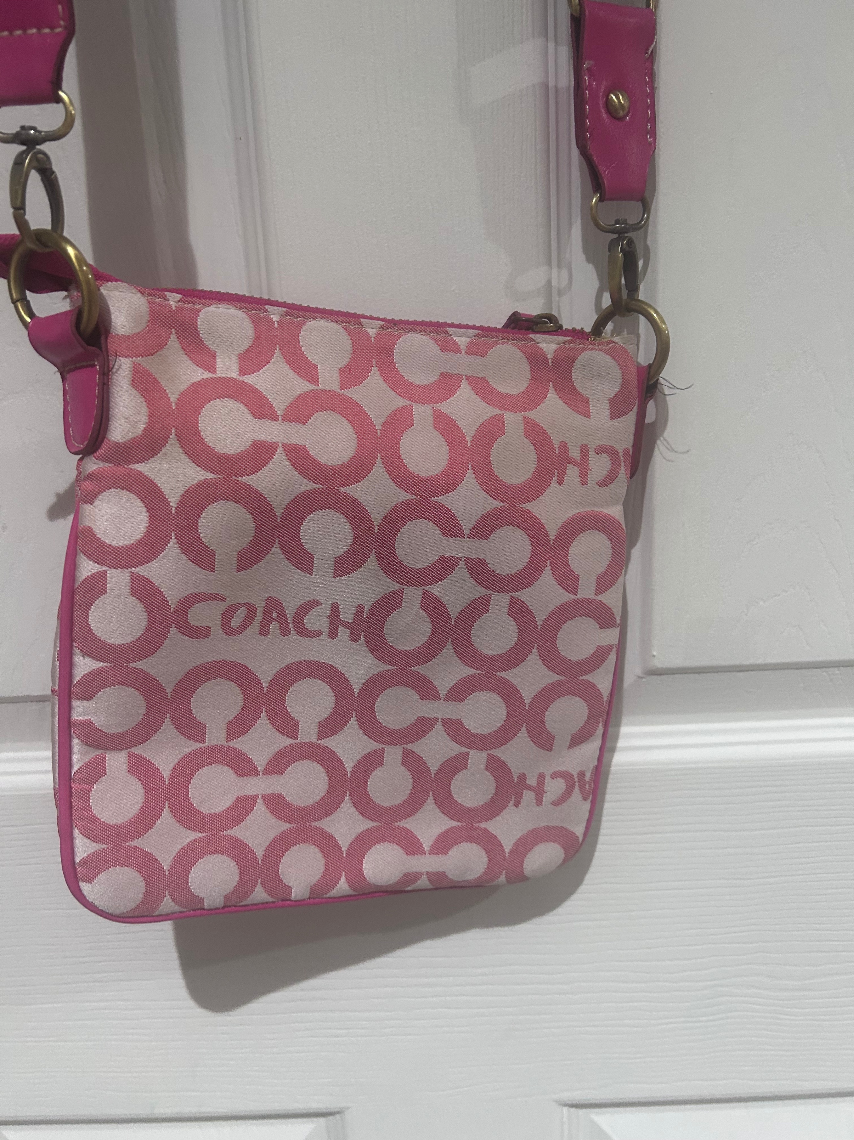 Vintage Coach Madison Signature OP Art Small Crossbody Swingpack - photo 2
