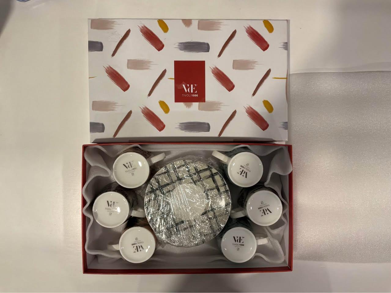 Villa d'Este Italian Espresso Set - 6 Cups & Saucers - photo 5