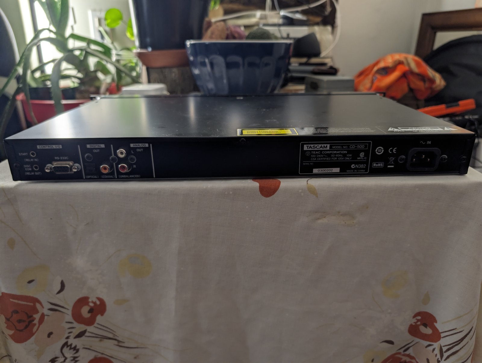 Tascam CD-500 Rackmount Pro CD/MP3 Player w/ Remote - photo 4
