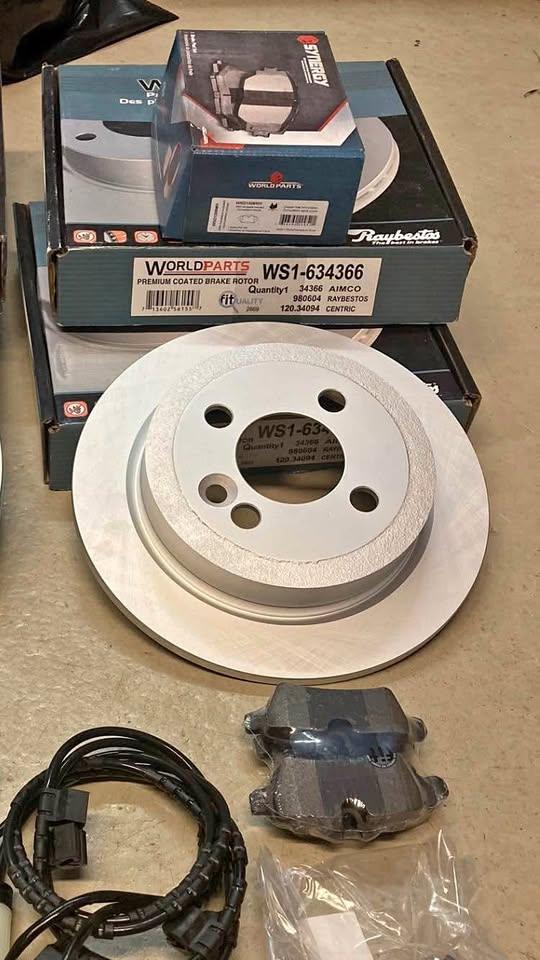 Coated Brake Rotor and Pads
