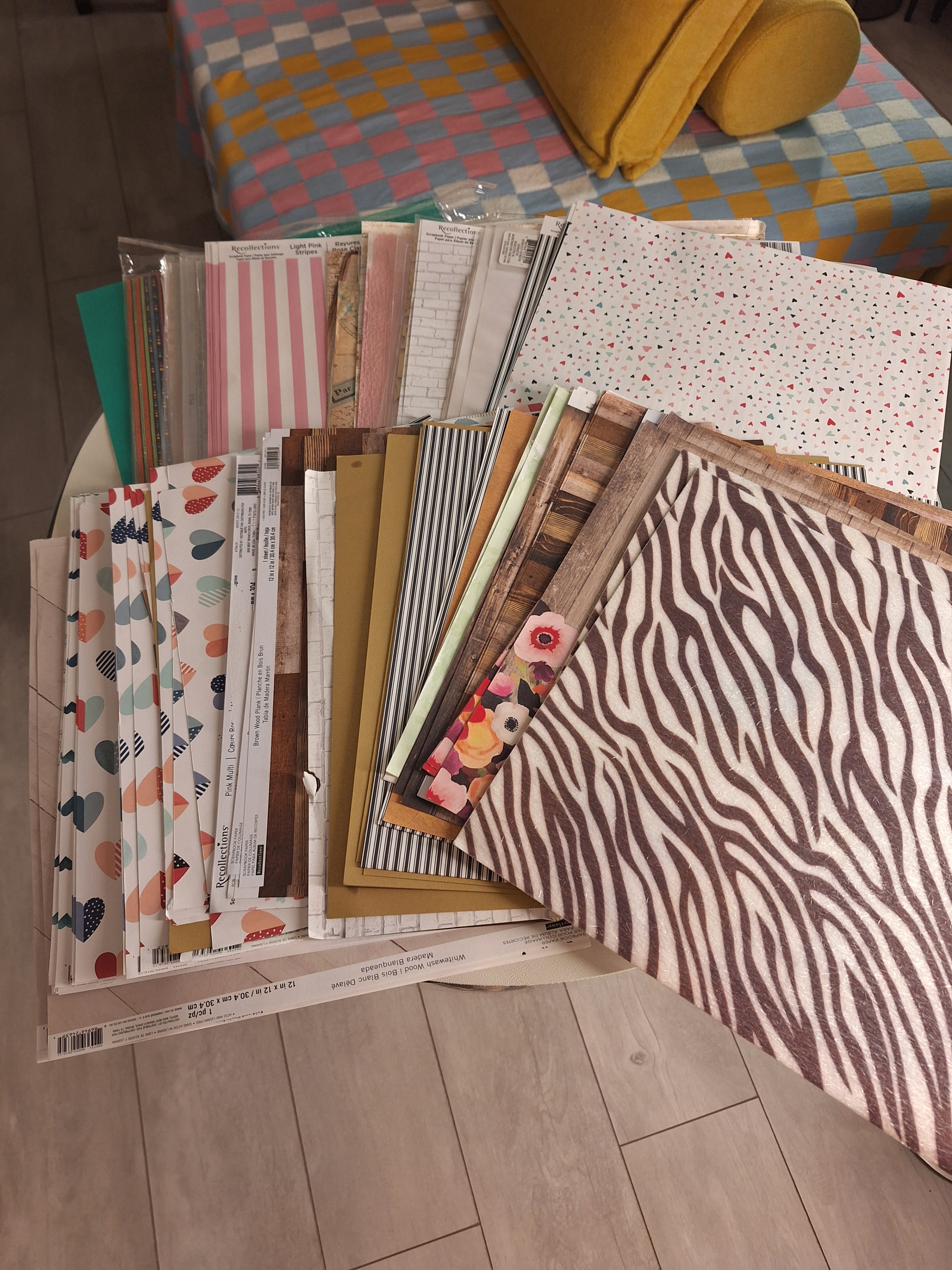 Michael's Craft Paper 12x12 with Storage box