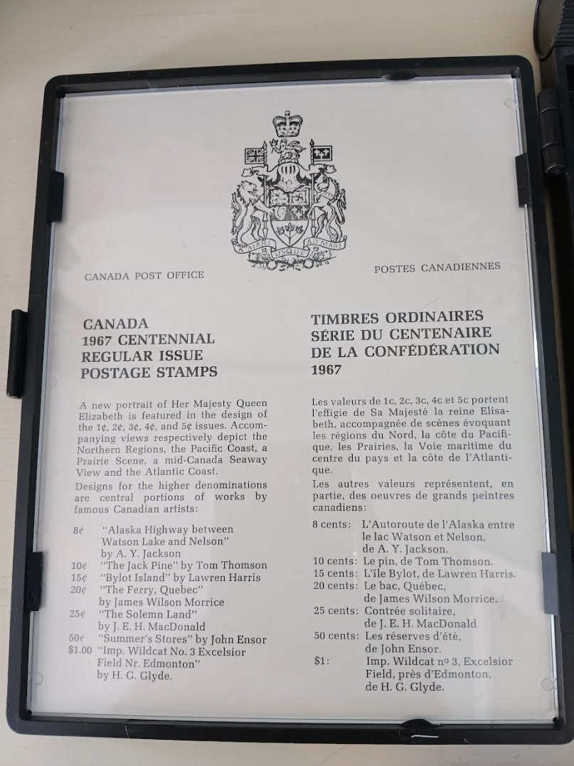 Canada Centennial Issue 1867 - 1967 stamps & stamp box - photo 5
