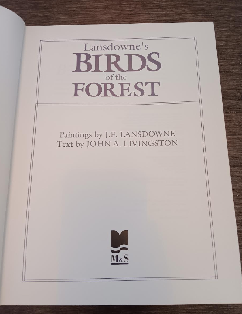 Lansdowne's Birds of the Forest Hardcover Coffee Table Book 1989 - photo 3