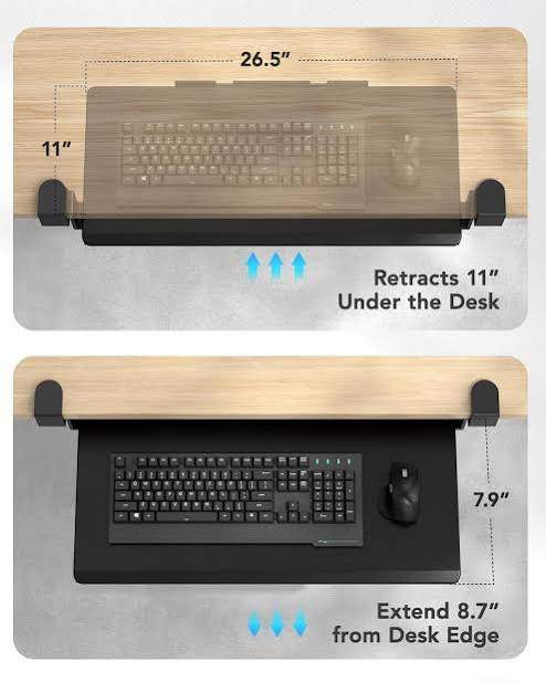 New Huanuo Clamp on Retractable Keyboard tray - photo 4