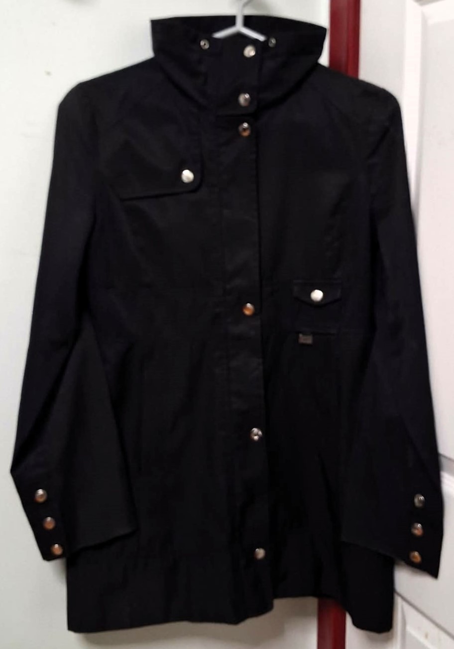 GUESS Trench Coat Jacket Monogram Logo Engraved Hardware - photo 3