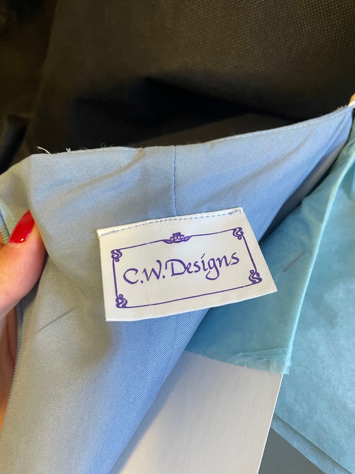 Light blue formal gown, youth M - photo 3