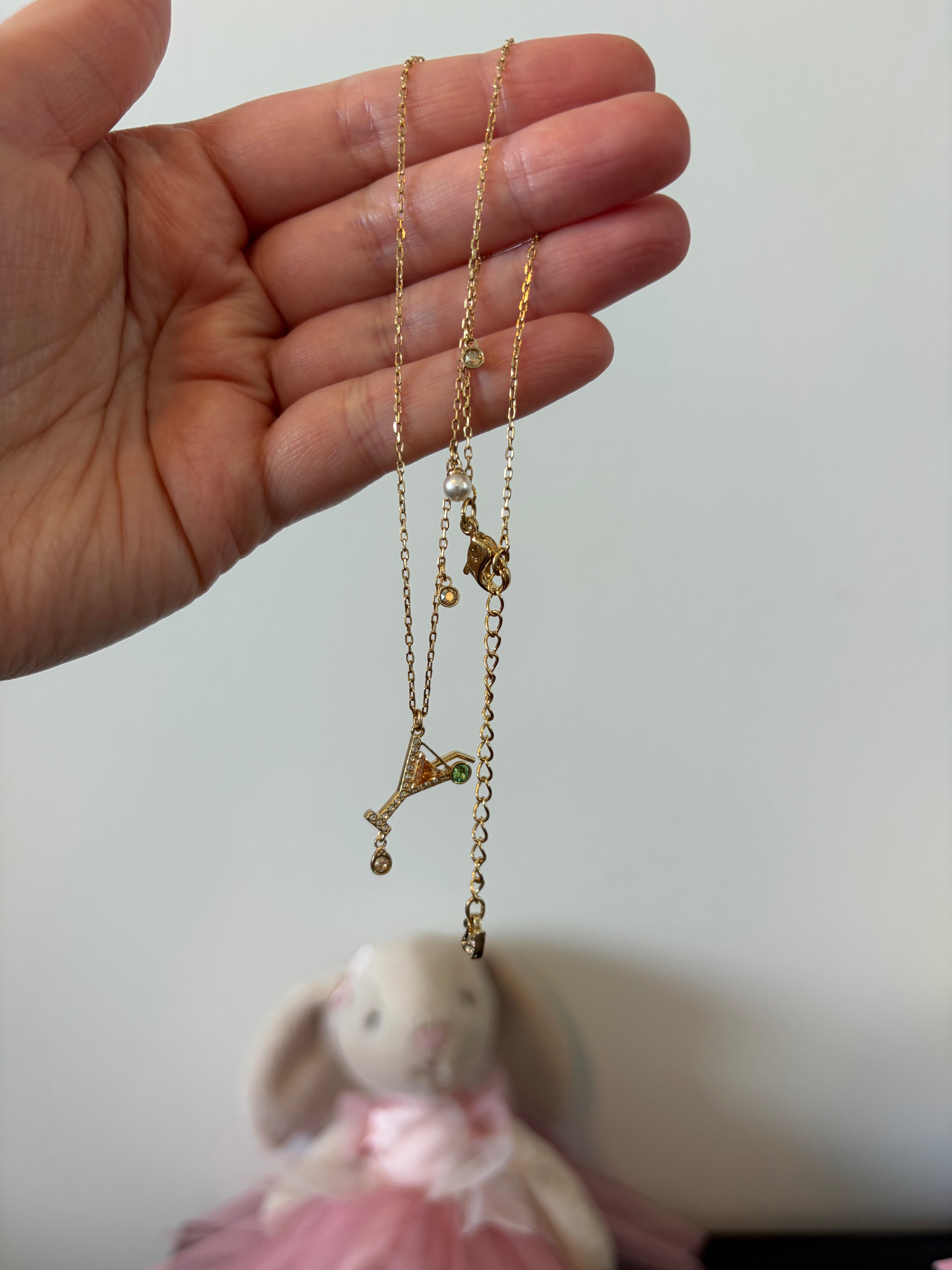 Swarovski martini charm necklace - photo 4