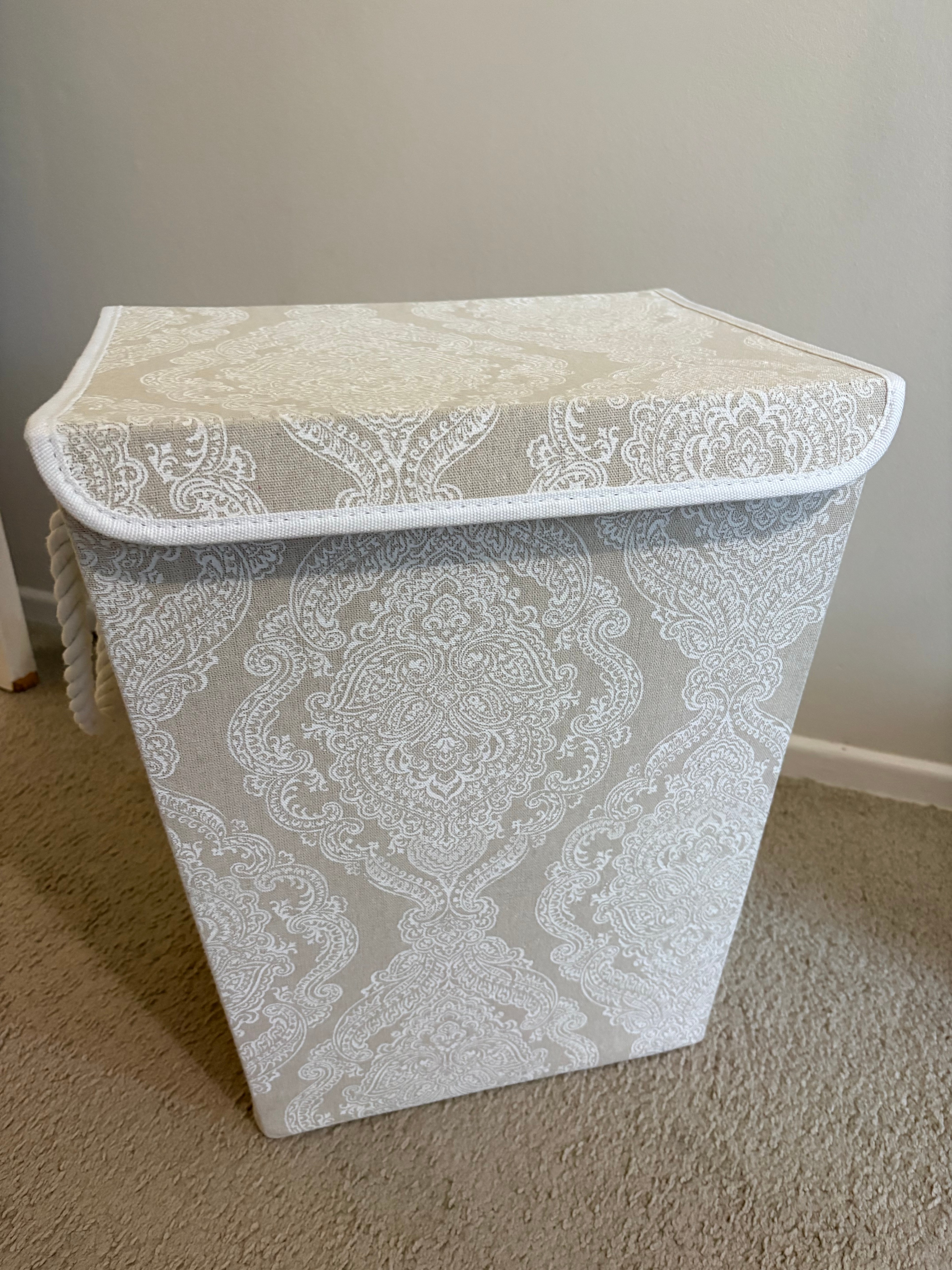 Cloth Laundry Basket with Lid - photo 2