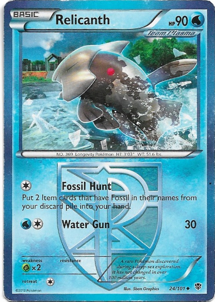 Pokemon Relicanth 24/101 Plasma Blast MP