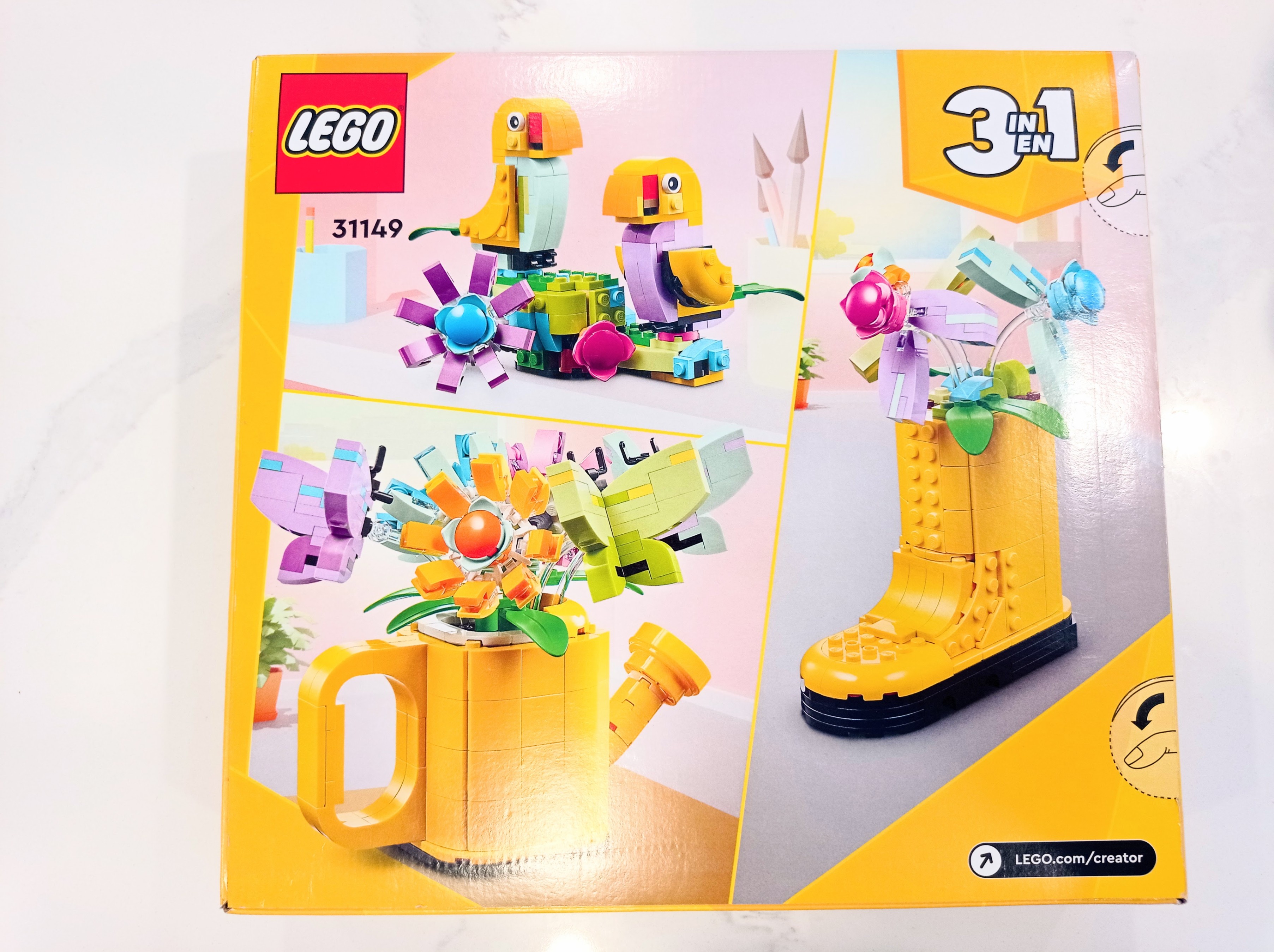 Brand New LEGO Creator 3-in-1 Flowers in Watering Can (Ages 8+)