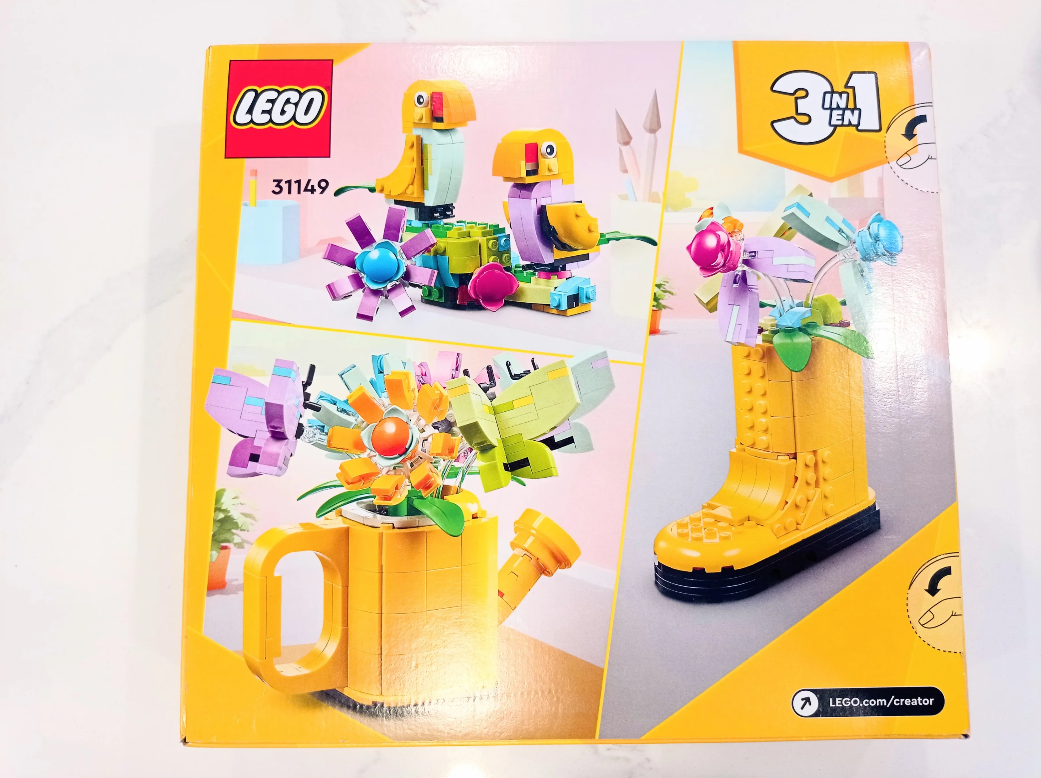 Brand New LEGO Creator 3-in-1 Flowers in Watering Can (Ages 8+)