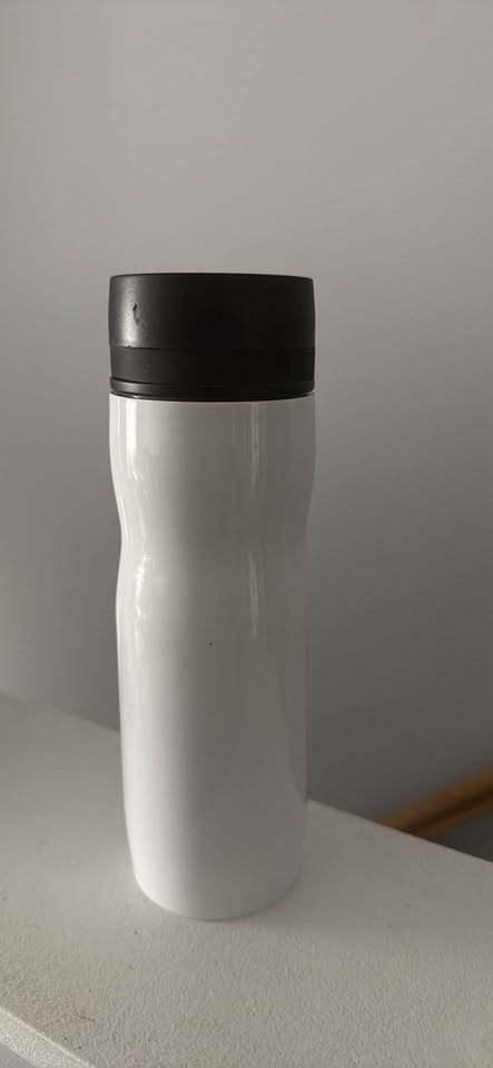 White Vacuum Insulated Travel Mug