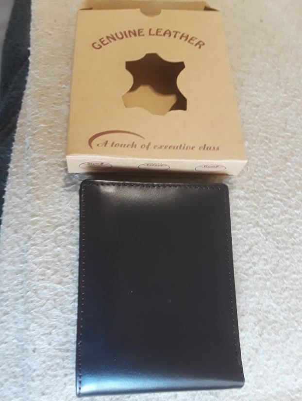 Wallet Genuine Pure Original Leather Brand New 4.5" x 3.5"