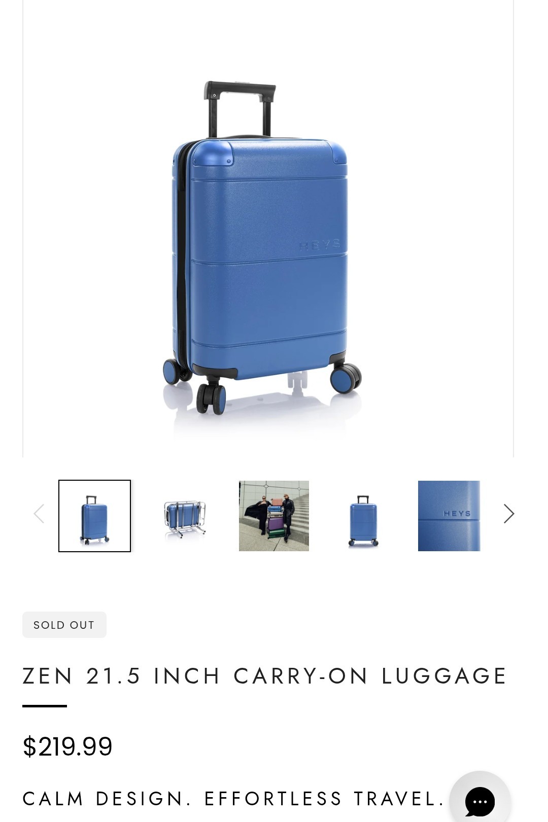 HEYS Zen 21.5 Inch Carry-On Luggage Brand New