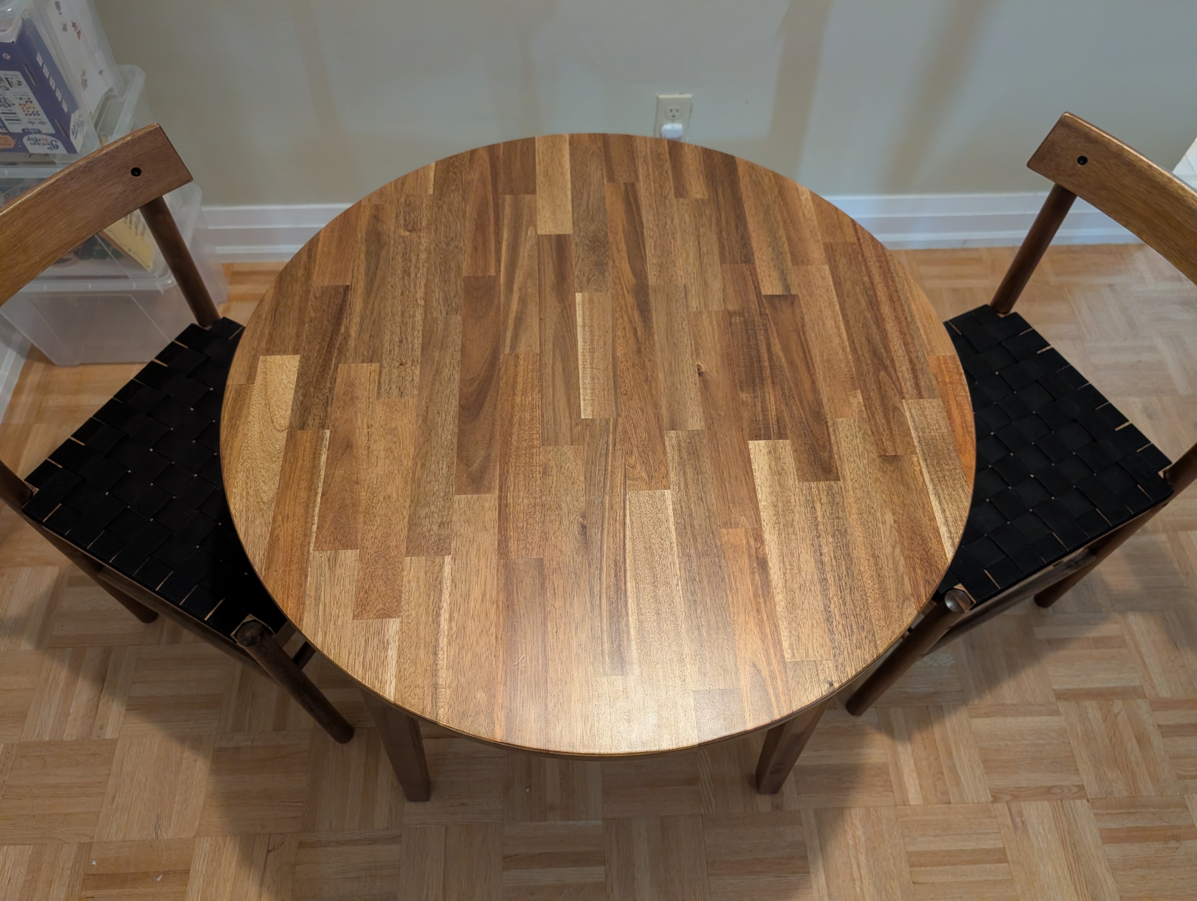 IKEA NACKANÄS Acacia Dining Set - Table + 2 Chairs - photo 3