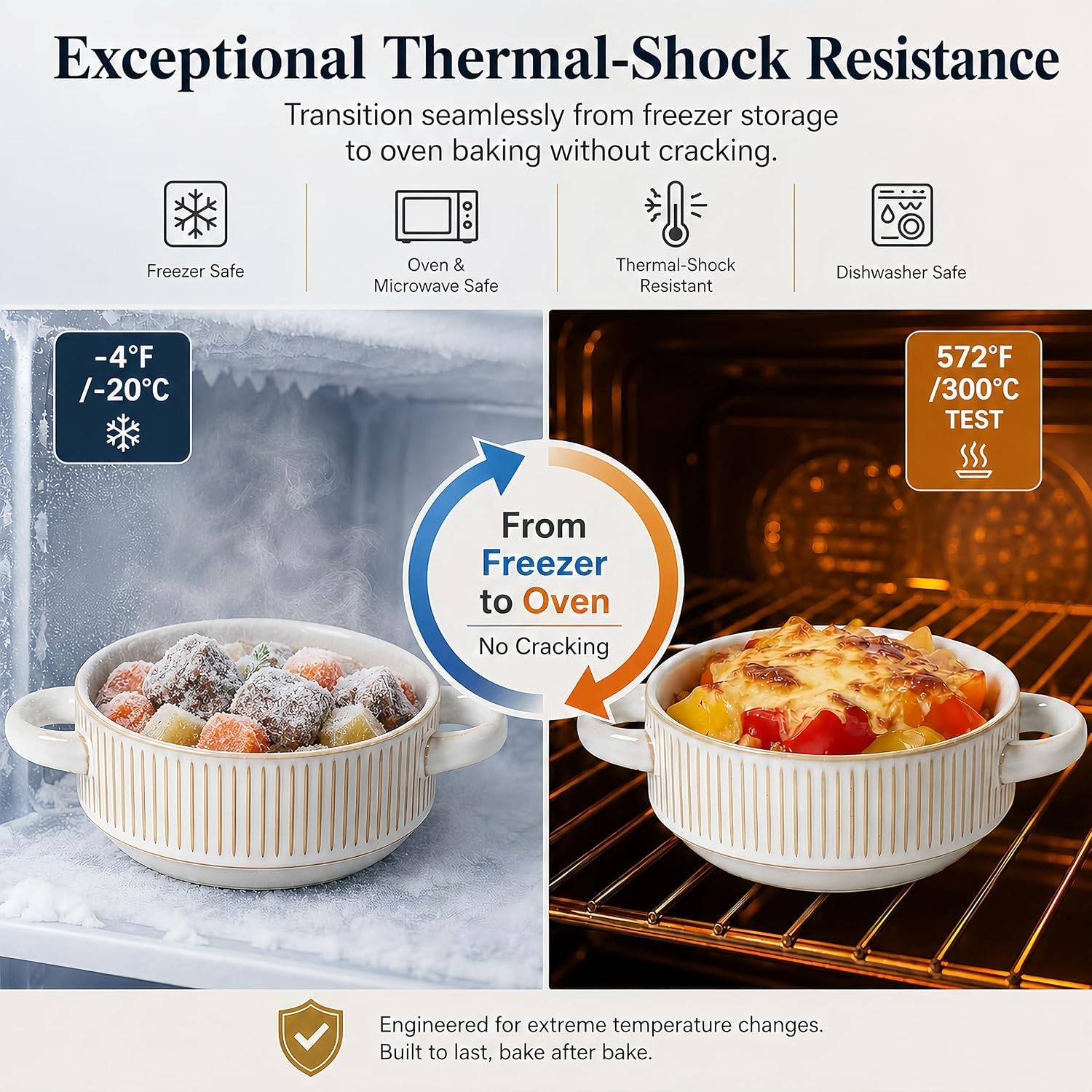 26 Oz Soup Bowls with Handles, Set of 4 - photo 2