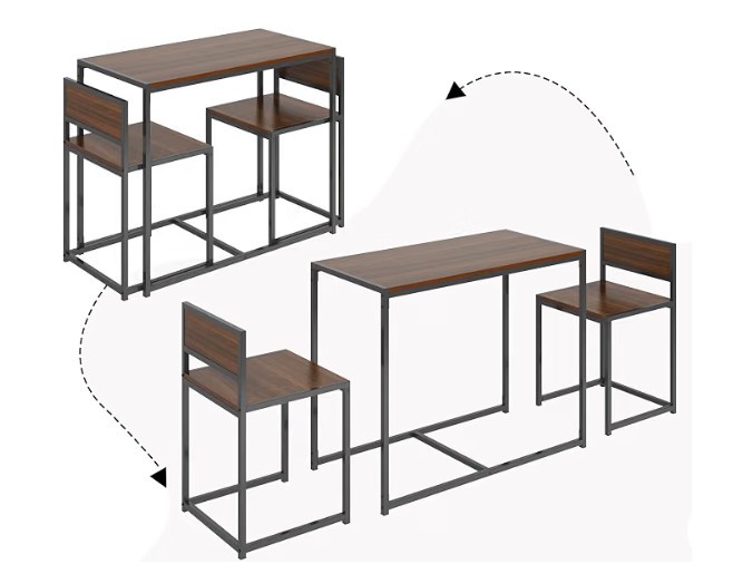 3 Piece Dining Table and Chairs