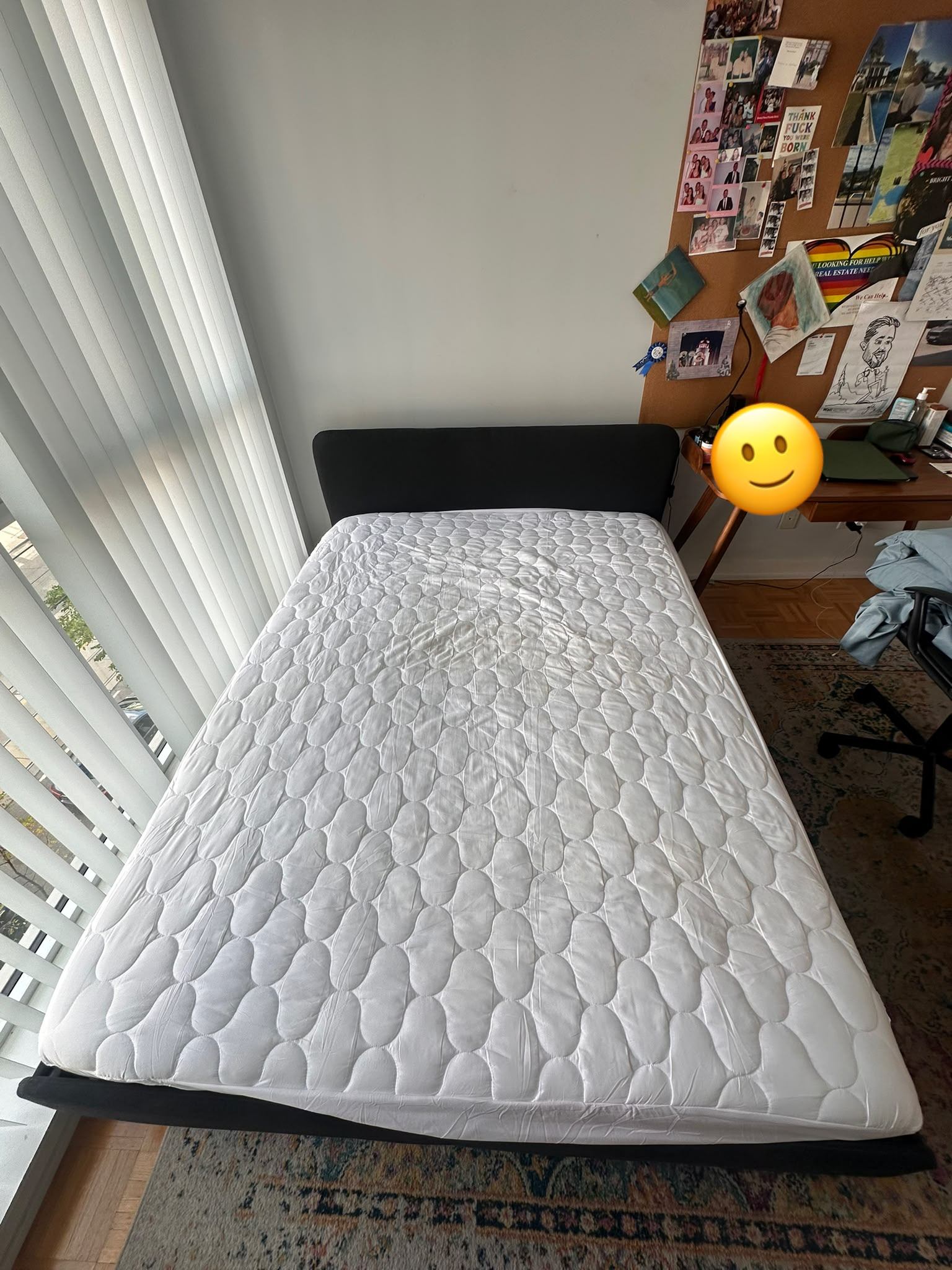Bed Frame + New Mattress + Bed Base + Mattress Protector   – $400 - photo 3