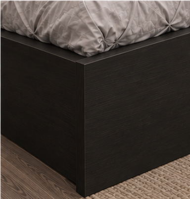 IKEA MALM Queen Bed Frame with 4 Storage Boxes - Dark Brown - photo 3