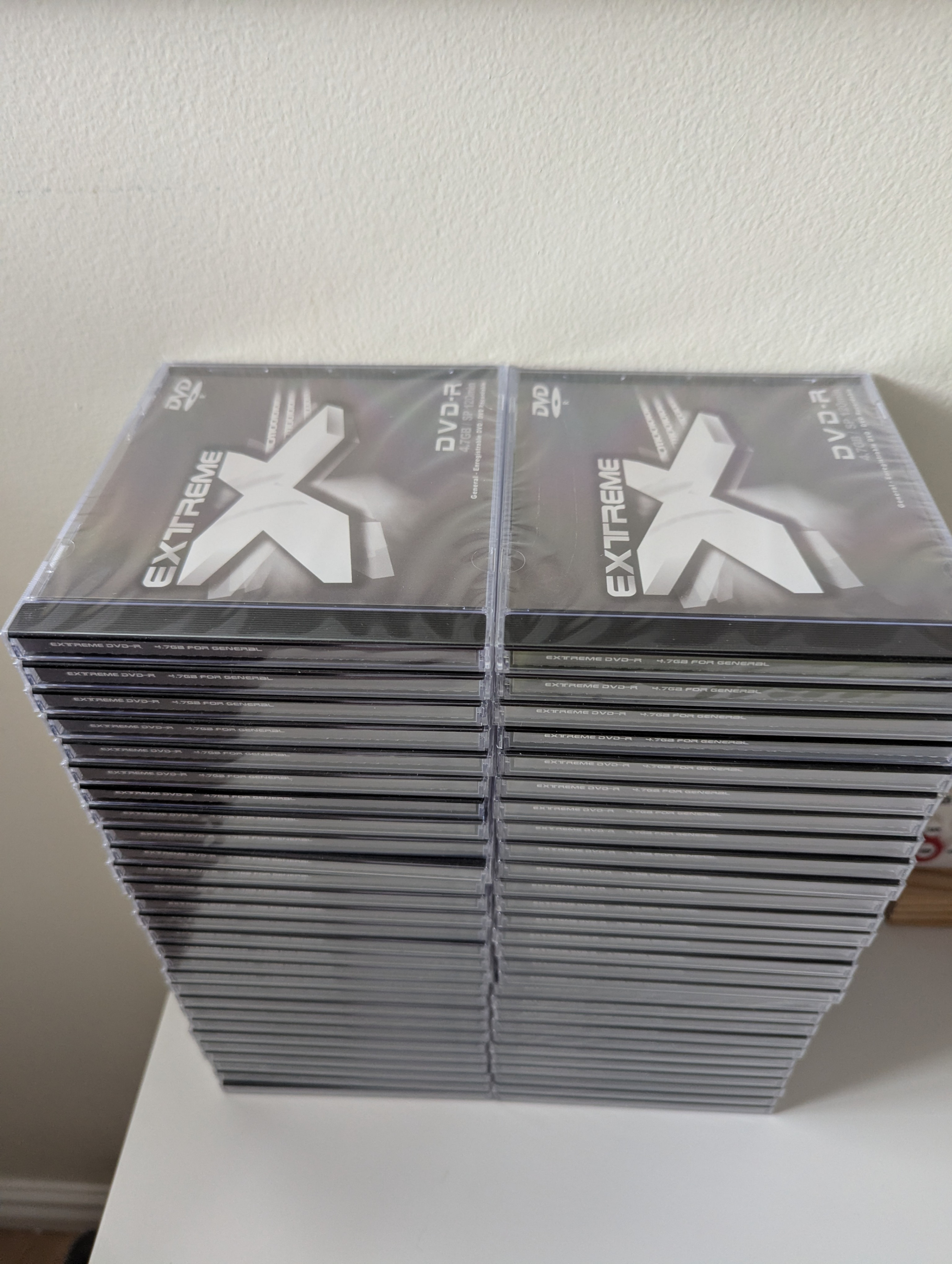 55 Blank DVD-R with Case New