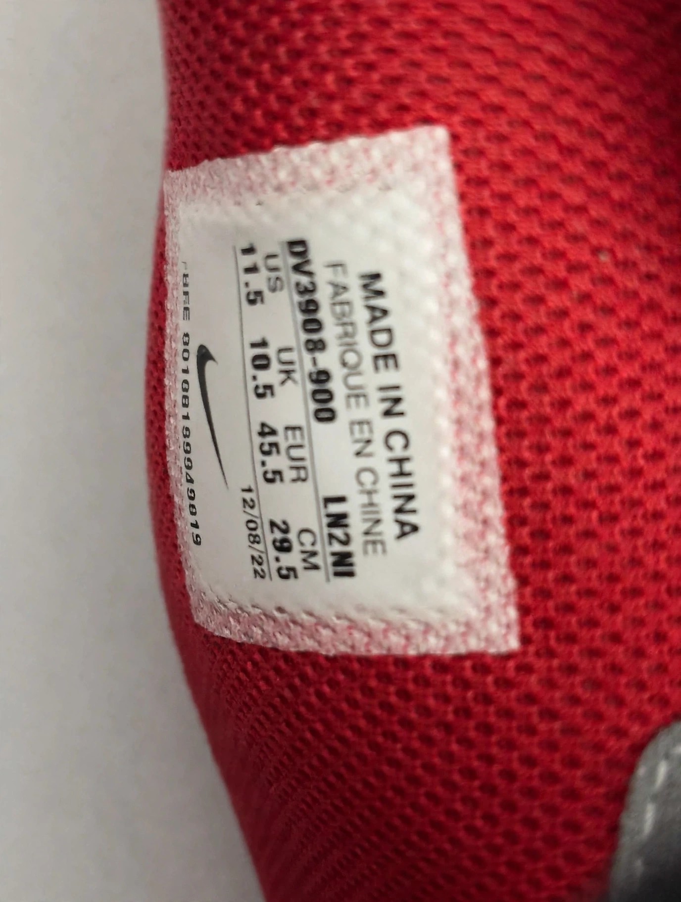 Nike AF1 Mid Red Grey Custom MC FLY Mens US 11.5 Box - photo 4