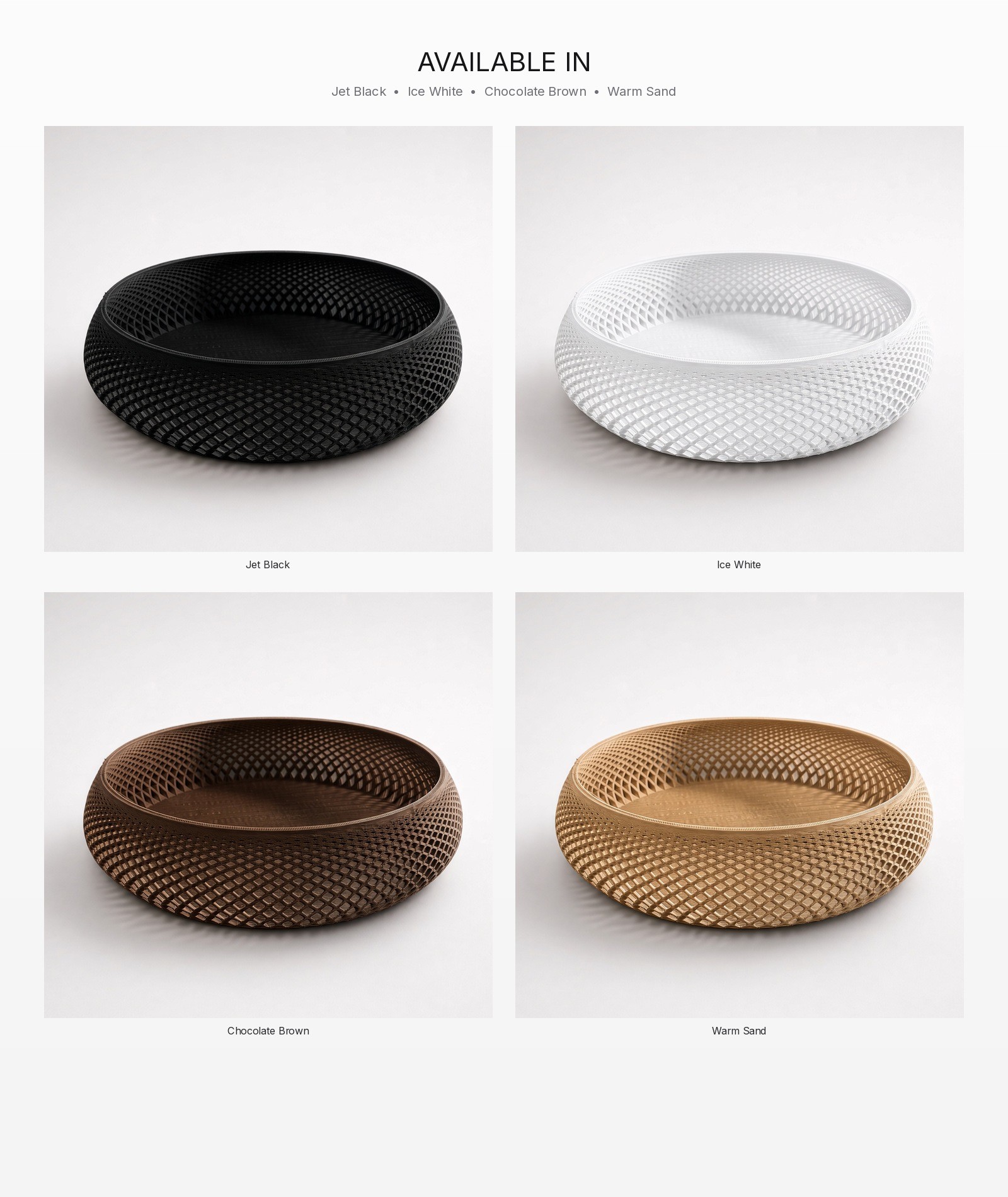 Lattice Bowl, 3D Printed