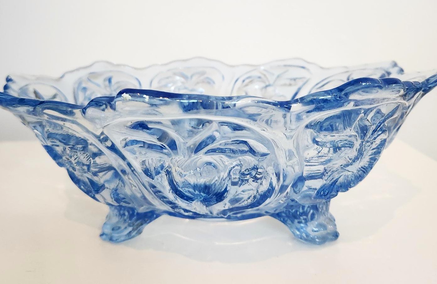 Vintage Cambridge "Everglades" 3-Footed Console Bowl - photo 2
