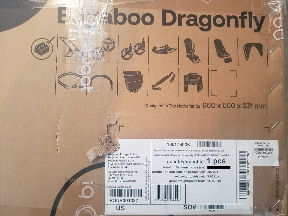 Bugaboo Dragonfly Complete Stroller, Black/Midnight Black. NIB. - photo 2