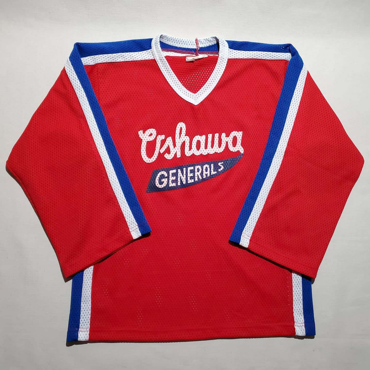 Vintage Oshawa Generals Mesh CMJHL Blank Jersey