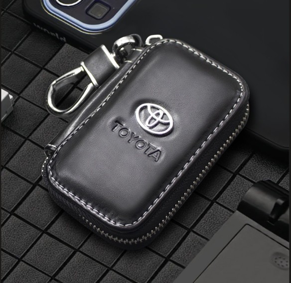 Car Key Case Bag Keychain Remote Key Fob Cover for Toyota