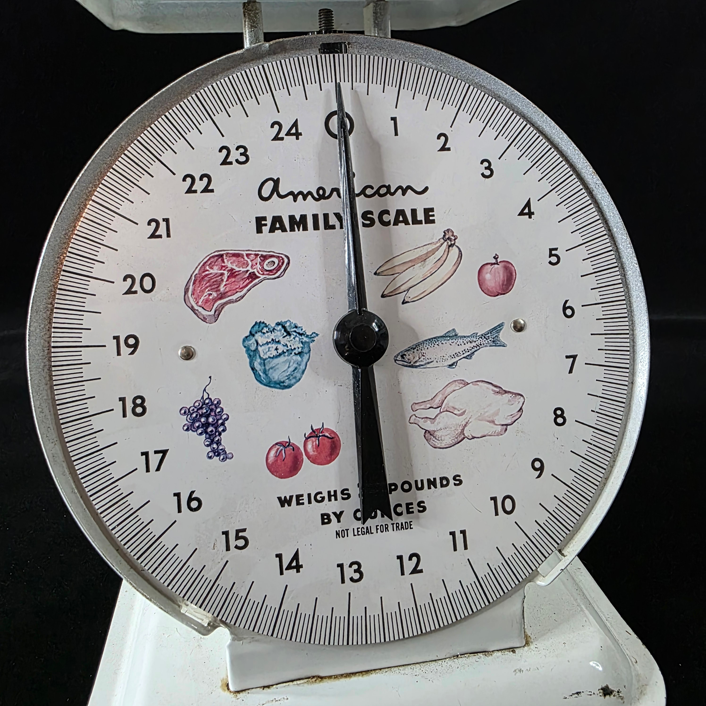 Vintage American Family Scale 25lb - Retro Kitchen Decor - photo 2