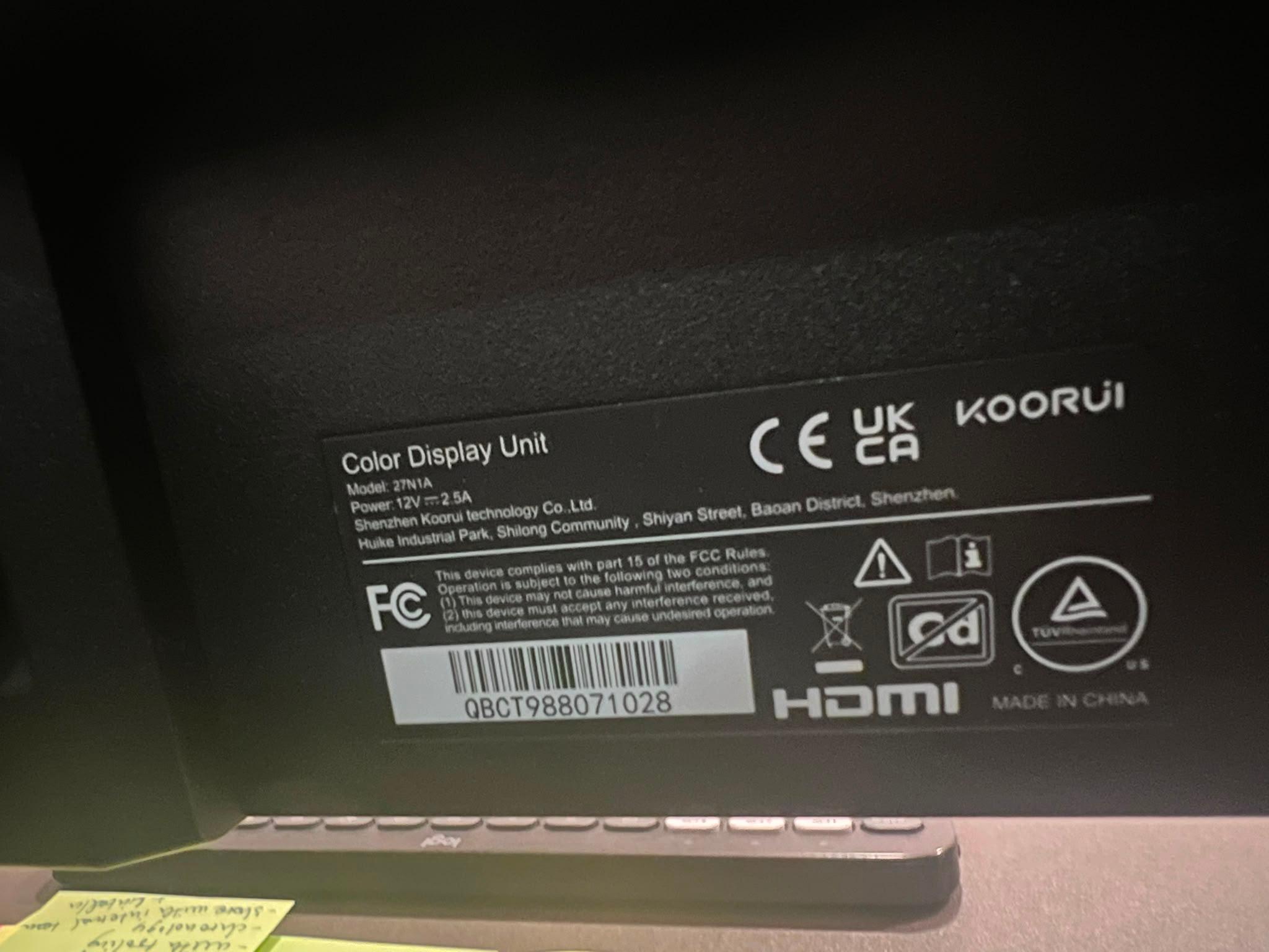 KOORUI 27” Monitor - photo 2