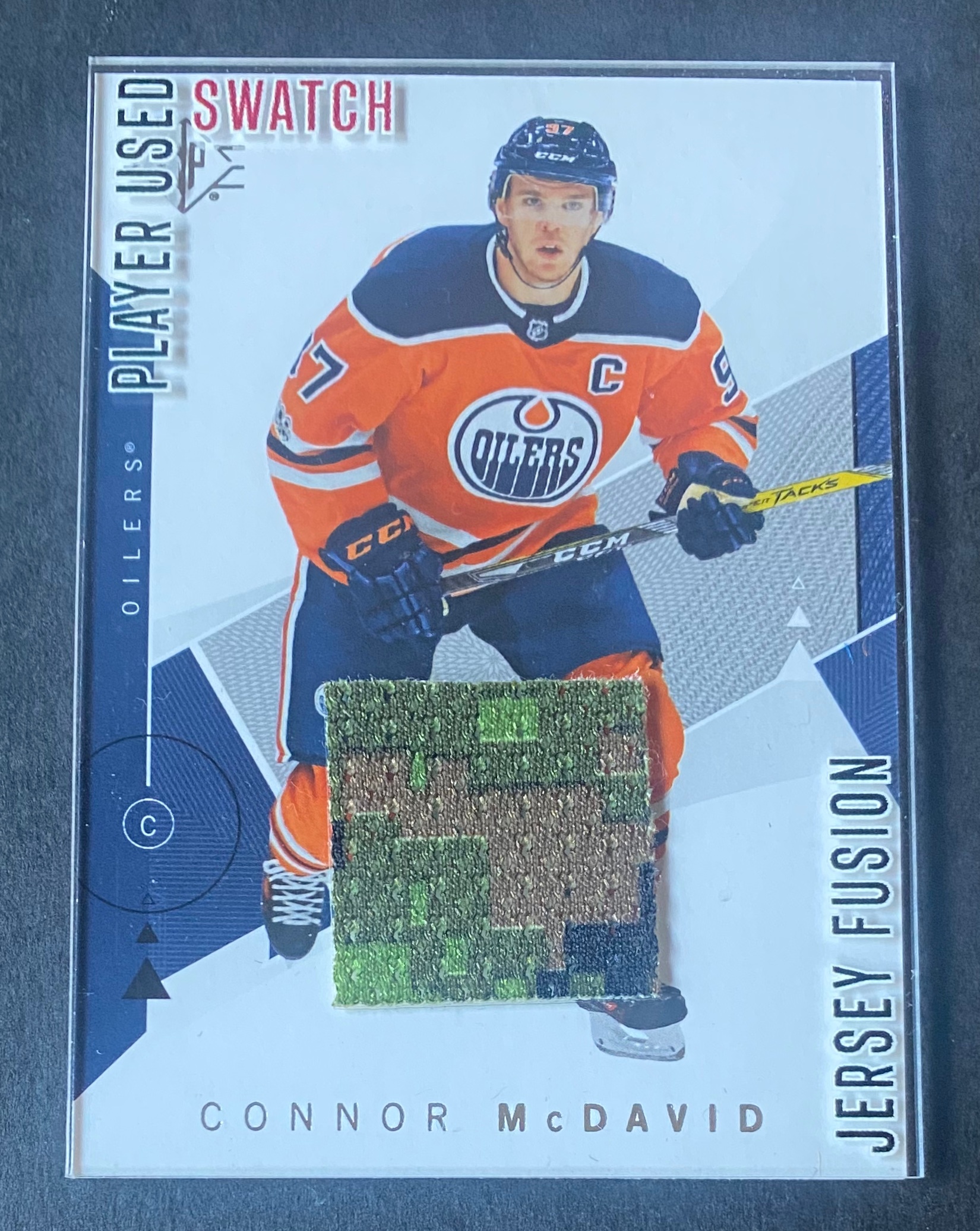Edmonton Oilers Connor Mcdavid Camo Game Used Jersey