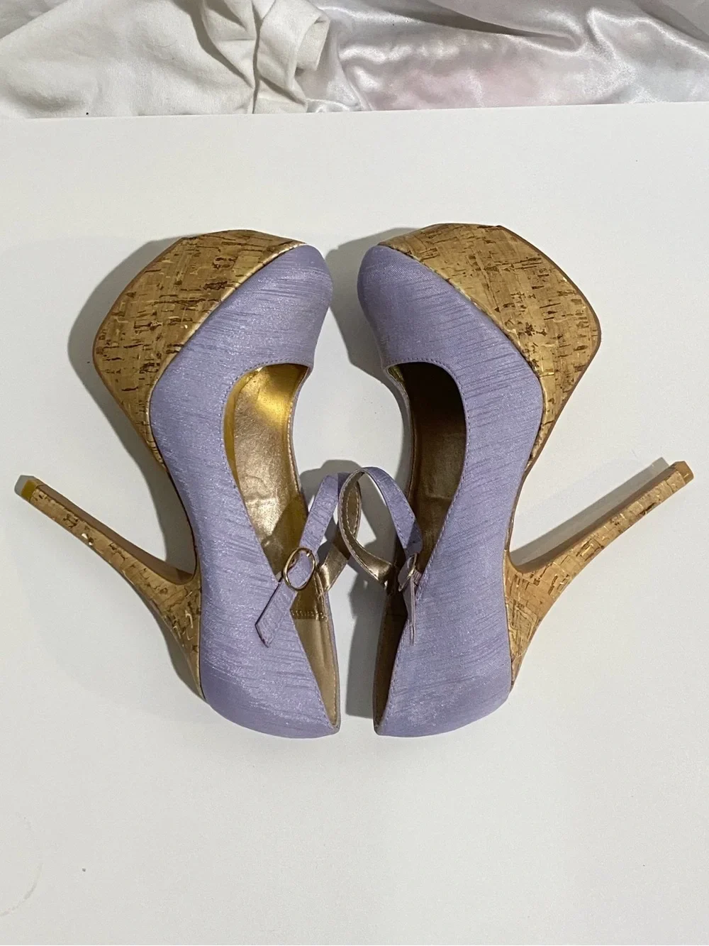 Qupid Women's 7 Lavendar Purple Stiletto Platform Heels - photo 5