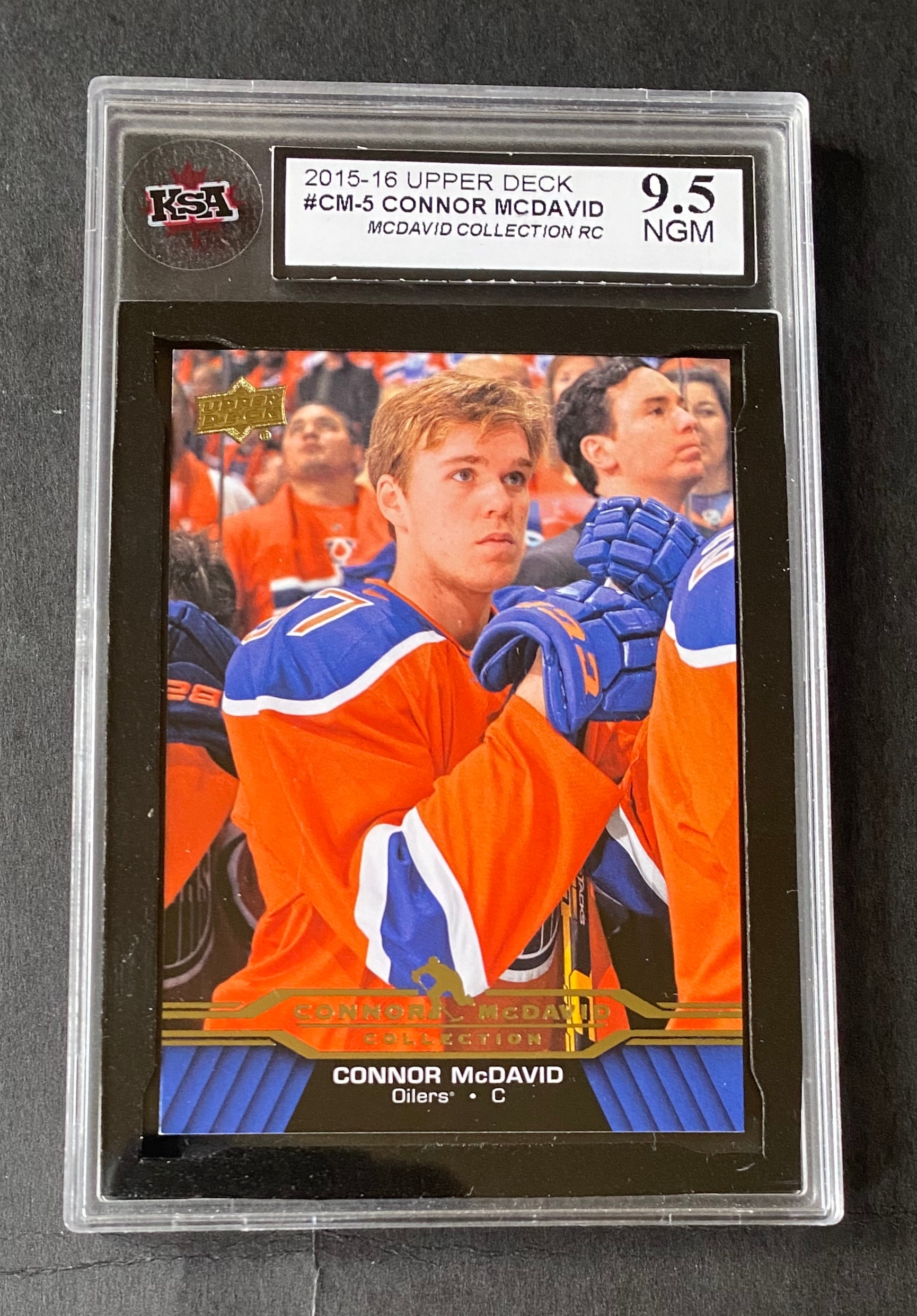 2015 Edmonton Oilers Connor Mcdavid Rookie #CM-5 KSA 9.5