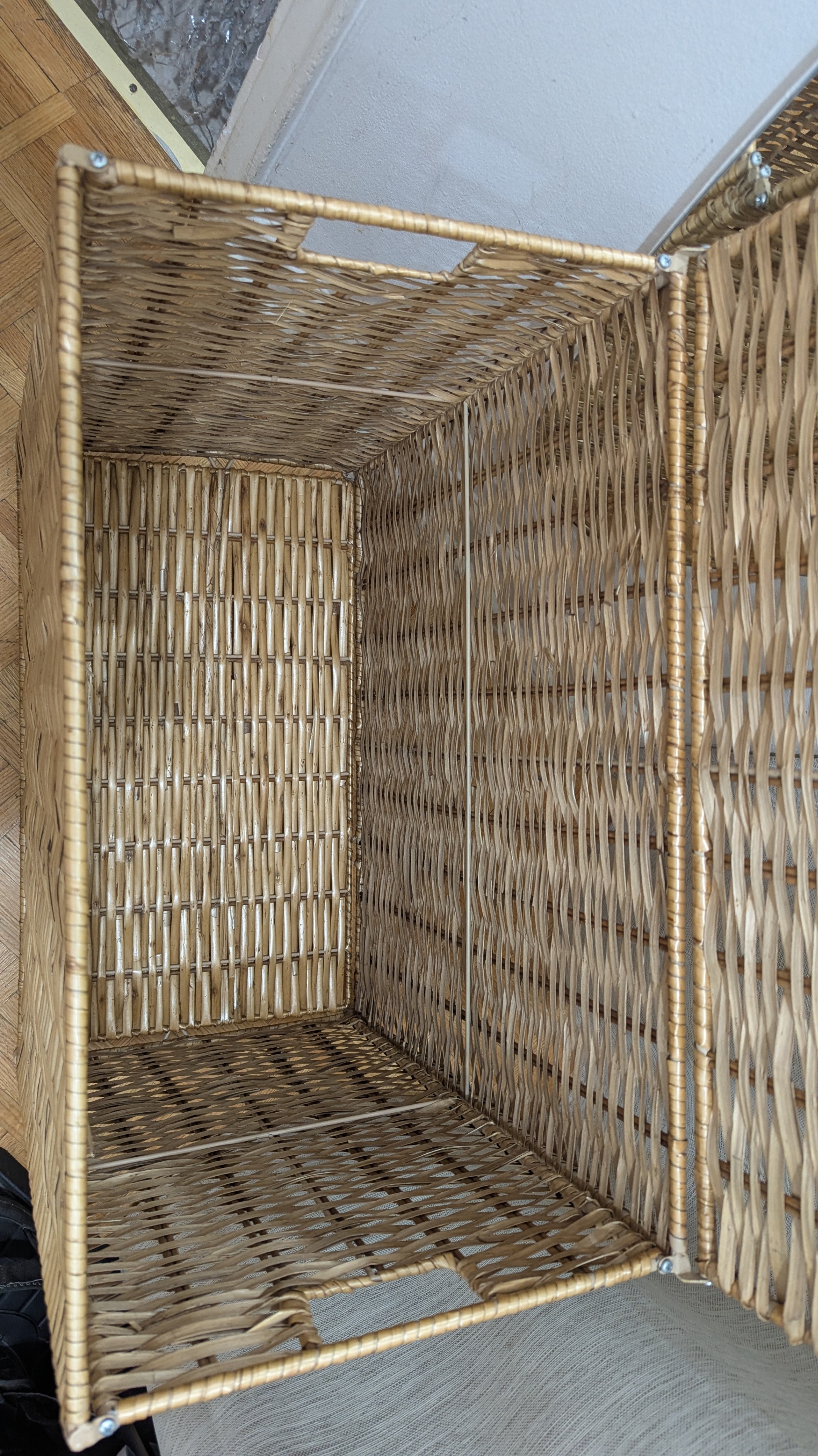 BIG Rattan Bamboo Wood Wicker Laundry Basket Storage Box Bins - photo 2