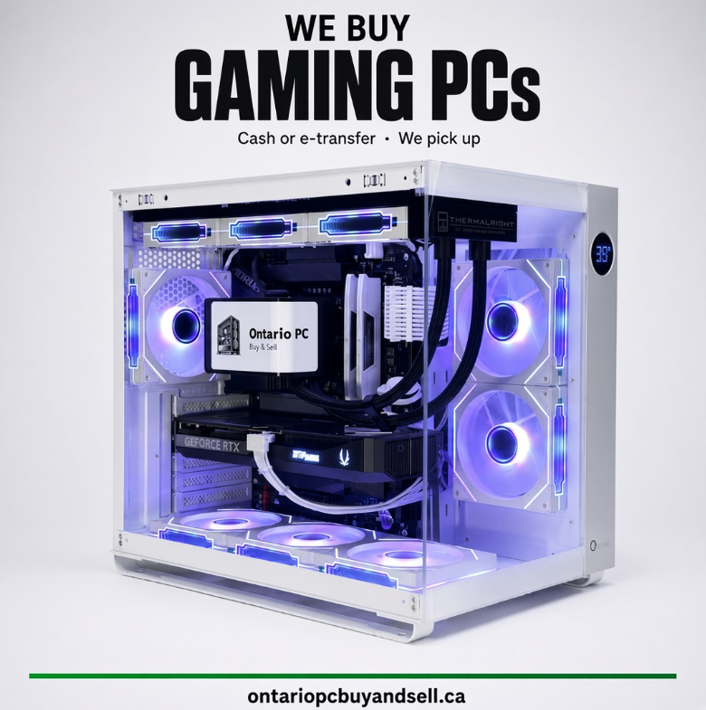 BUYING GAMING PCs! Cash or E-Transfer, We Pick Up