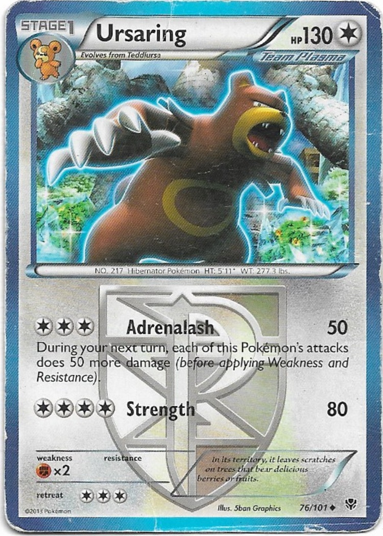 Pokemon Ursaring 76/101 Plasma Blast DMG