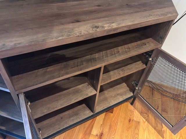 Industrial Rustic Corner TV Stand / Media Console - photo 2