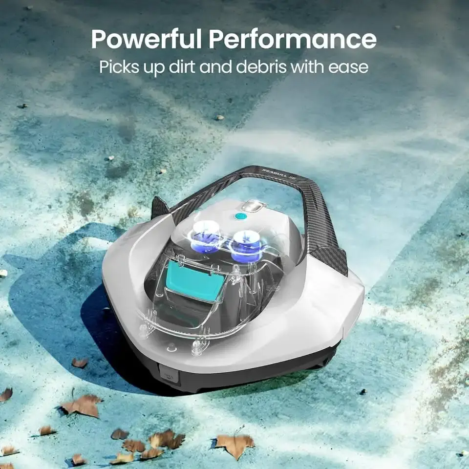 AIPER Cordless Robotic Pool Cleaner, Pool Vacuum Lasts 90 Mins, - photo 2