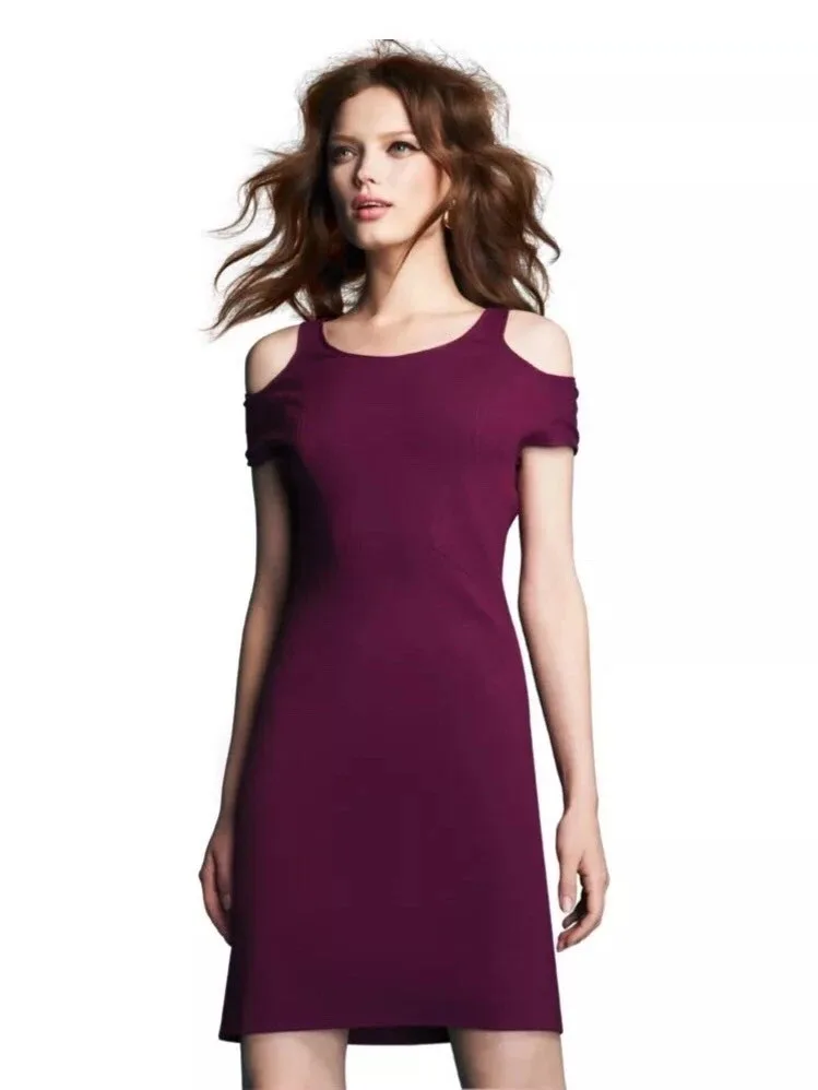 Zac Posen burgundy off-shoulder bodycon dress, size 0 - photo 4