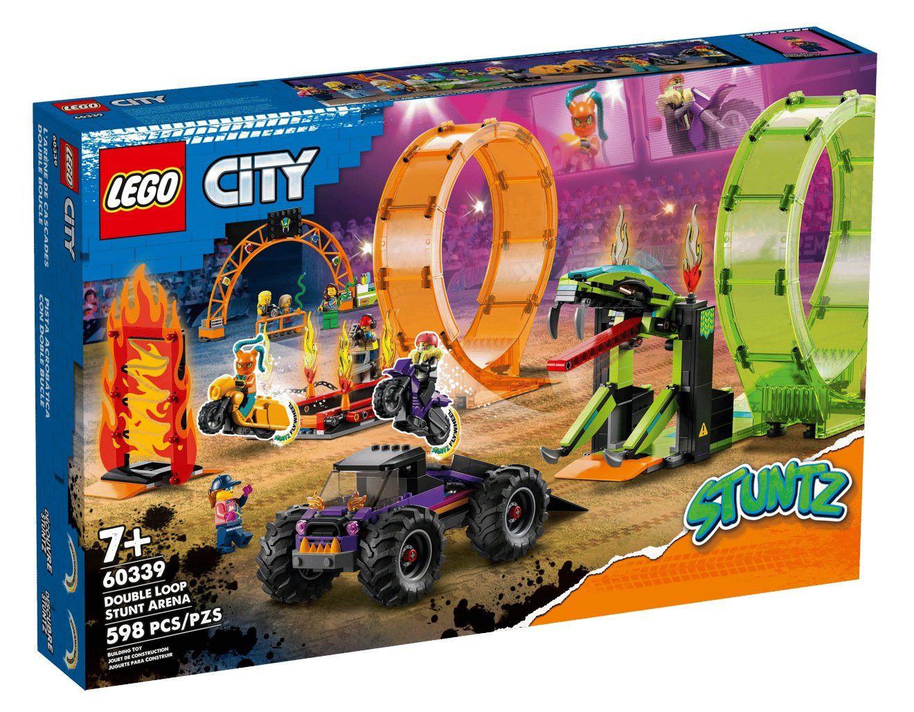 LEGO 60339 City Double Loop Stunt Arena New