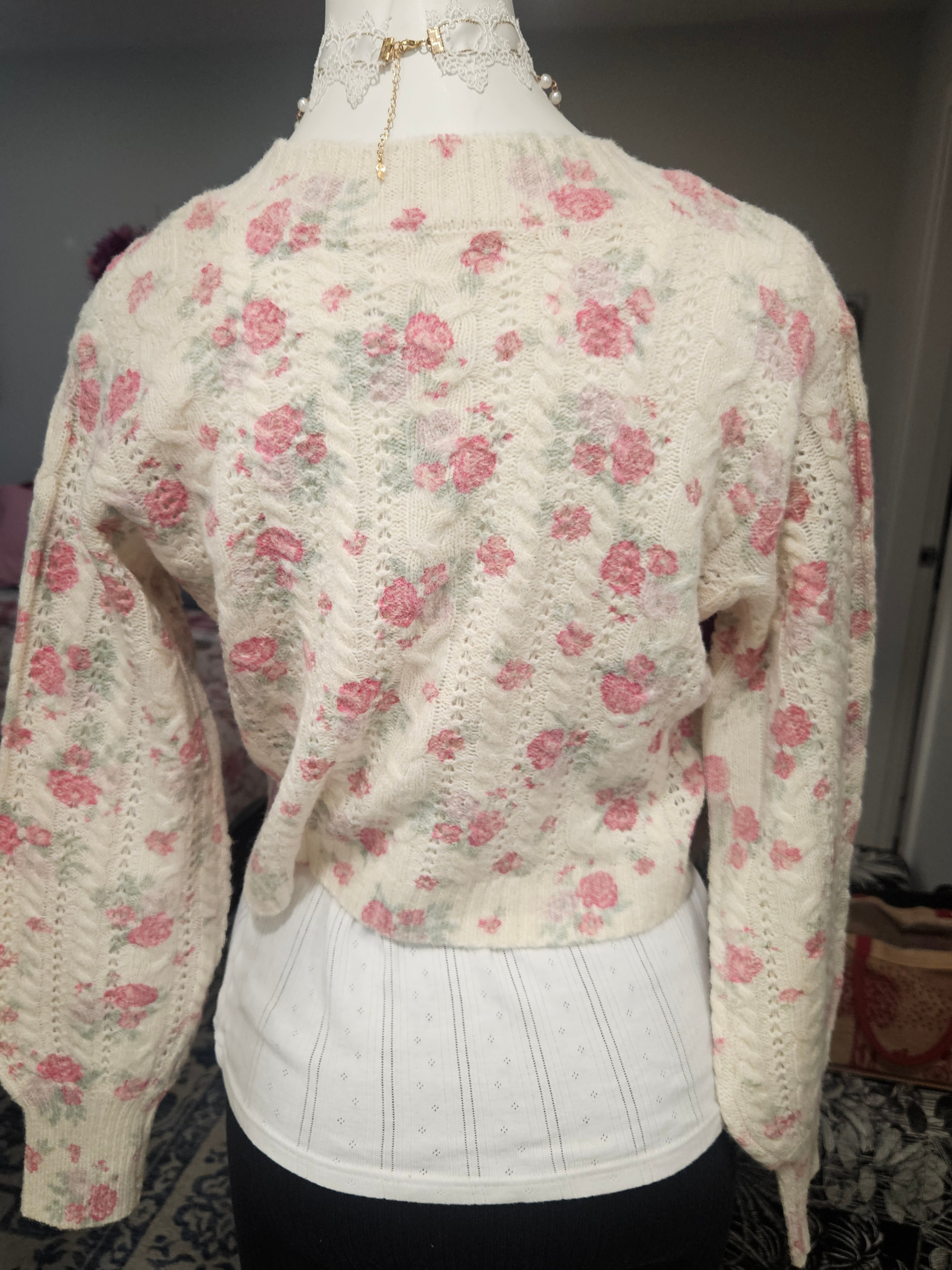 grannycore floral cardigan - photo 3
