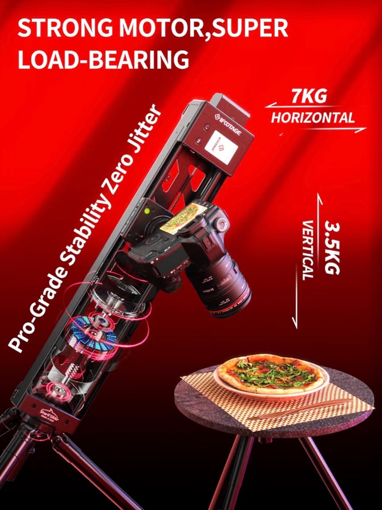660 Motorized Phone/Camera Slider 26" Multi-Axis 360° Panoramic - photo 3