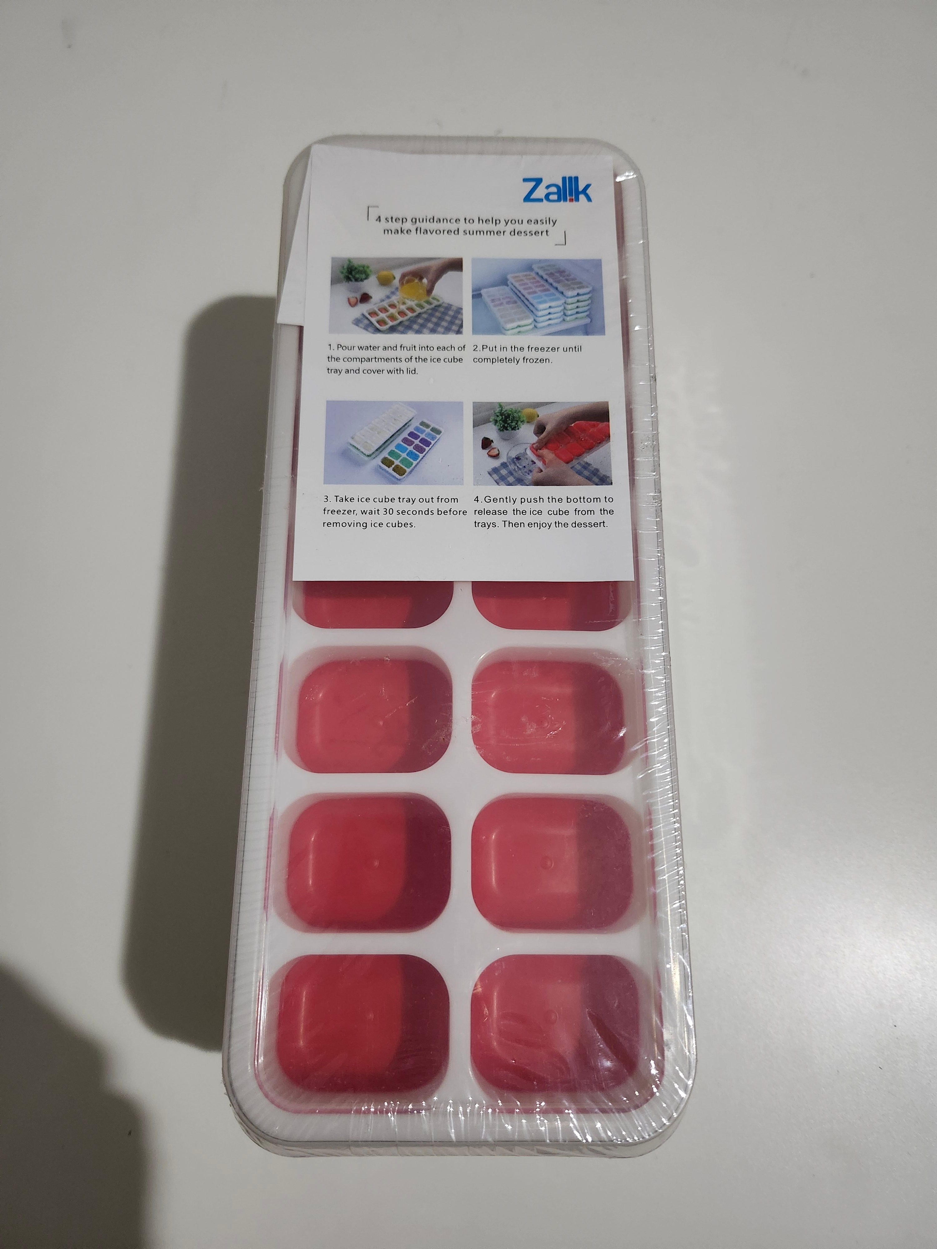 Ice Cube Trays, Brand New, Flexible Silicone Bottom, ZALIK - photo 4