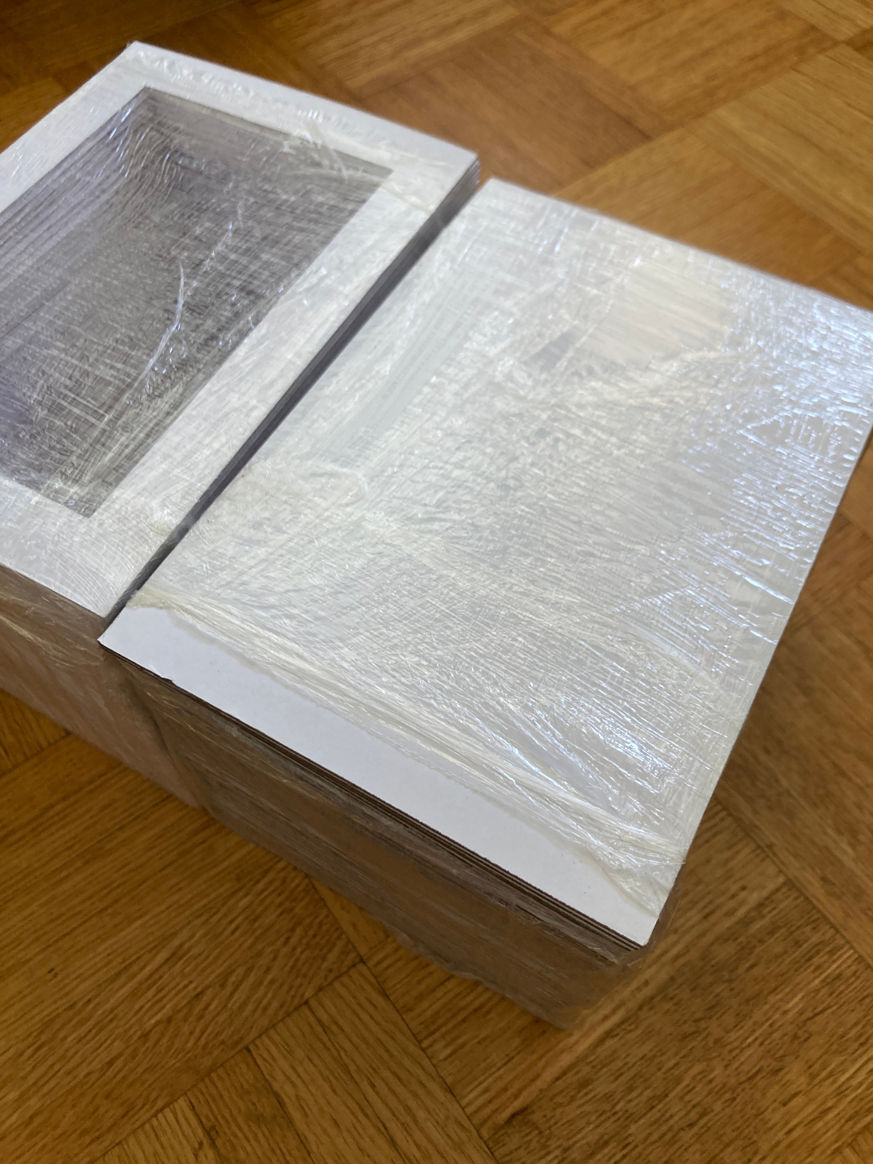 50 Bulk White Picture Frame 5x7” Mats and Backing Boards - photo 3